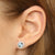 1.64 Aquamarine & Diamond Earrings White Gold