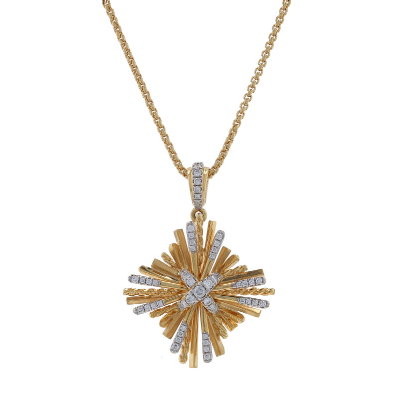 David Yurman Angelika Four Point Diamond Enhancer Pendant