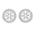 .34ctw Diamond Halo Earring Enhancer Stud Jackets White Gold