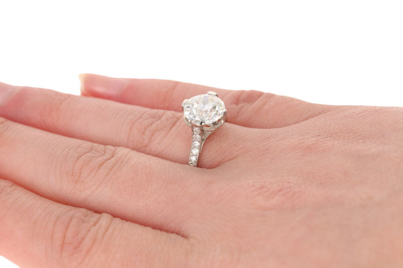 Art Deco Diamond Engagement Ring 2.80ct