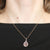 6.30ct Rose Quartz & Diamond Pendant Necklace Rose Gold
