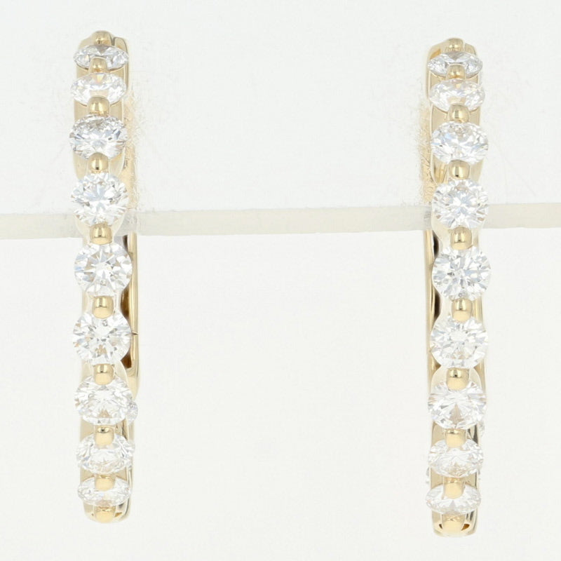Inside-Out Diamond Hoop Earrings 1.06ctw