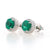 2.61ctw Emerald Earrings White Gold