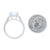 2.01ct Aquamarine & Diamond Ring White Gold