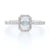 Diamond Halo Engagement Ring .83ctw
