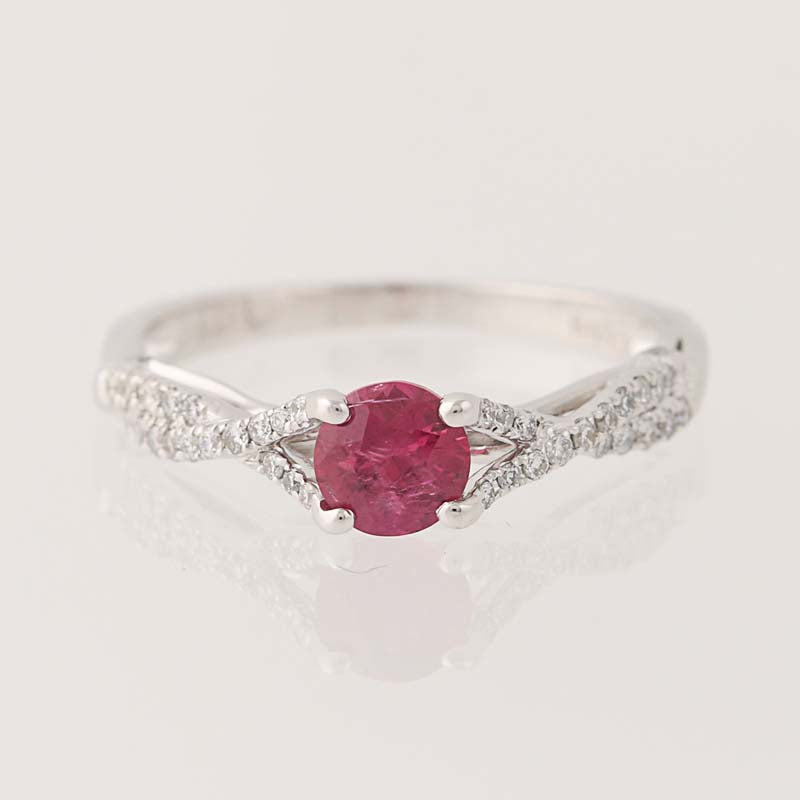 Ruby & Diamond Ring  .81ctw