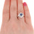 Sapphire & Diamond Bypass Ring