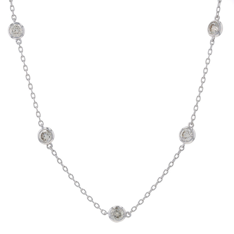 3.02ctw Diamond Necklace White Gold