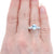 1.09ct Aquamarine & Diamond Ring White Gold