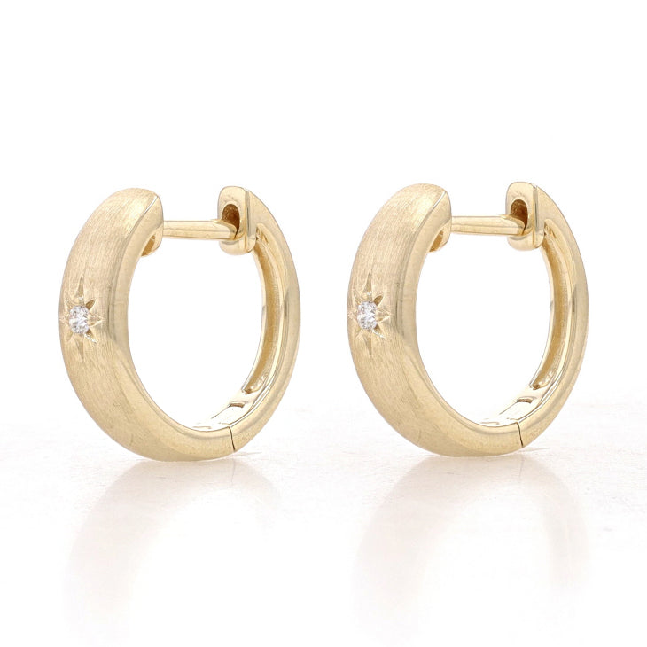 Diamond Earrings Yellow Gold