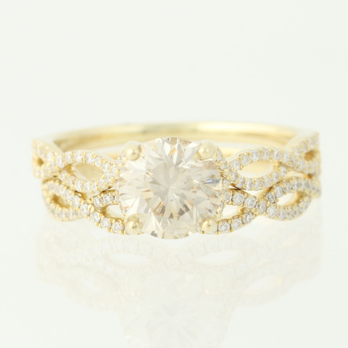 Diamond Engagement Ring & Wedding Band 1.69ctw