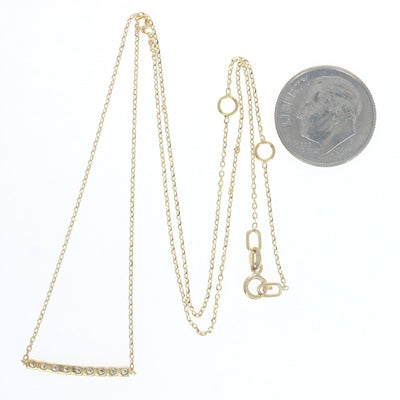 .15ctw Diamond Necklace Yellow Gold