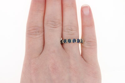 Sapphire Band Ring 3.56ctw