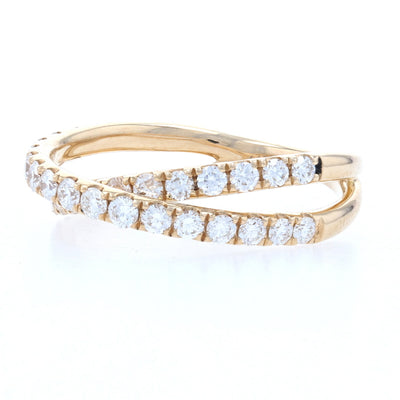 .90ctw Diamond French Set Ring Yellow Gold