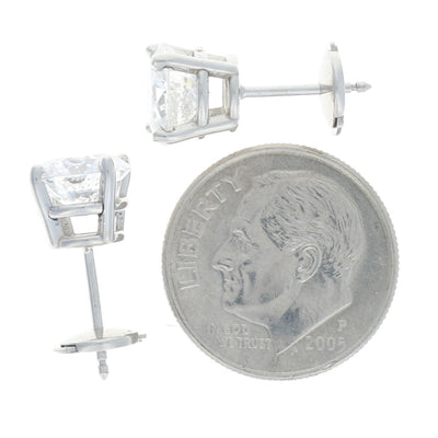 3.43ctw Diamond Earrings Platinum