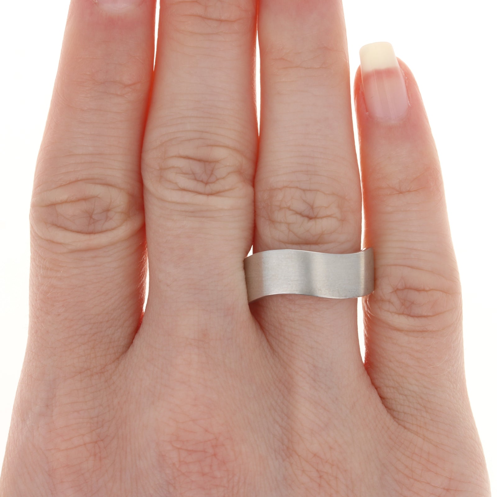 Bastian Inverun Wave Band Ring Sterling Silver