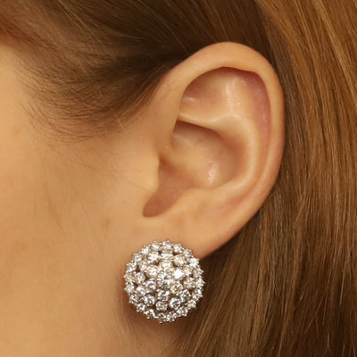 4.75ctw Diamond Earrings White Gold
