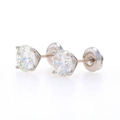 2.09ctw Diamond Earrings White Gold