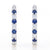 .45ctw Sapphire & Diamond Earrings White Gold