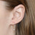 Diamond Triangle Hoop Earrings