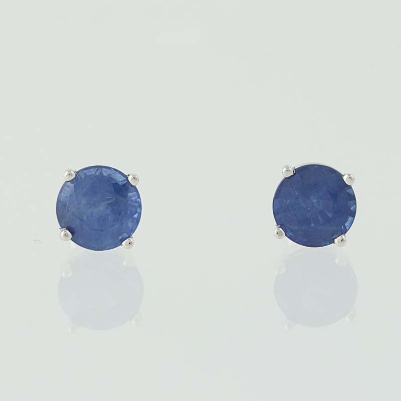 Sapphire Stud Earrings  2.49ctw