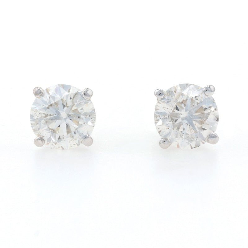 1.82ctw Diamond Earrings White Gold