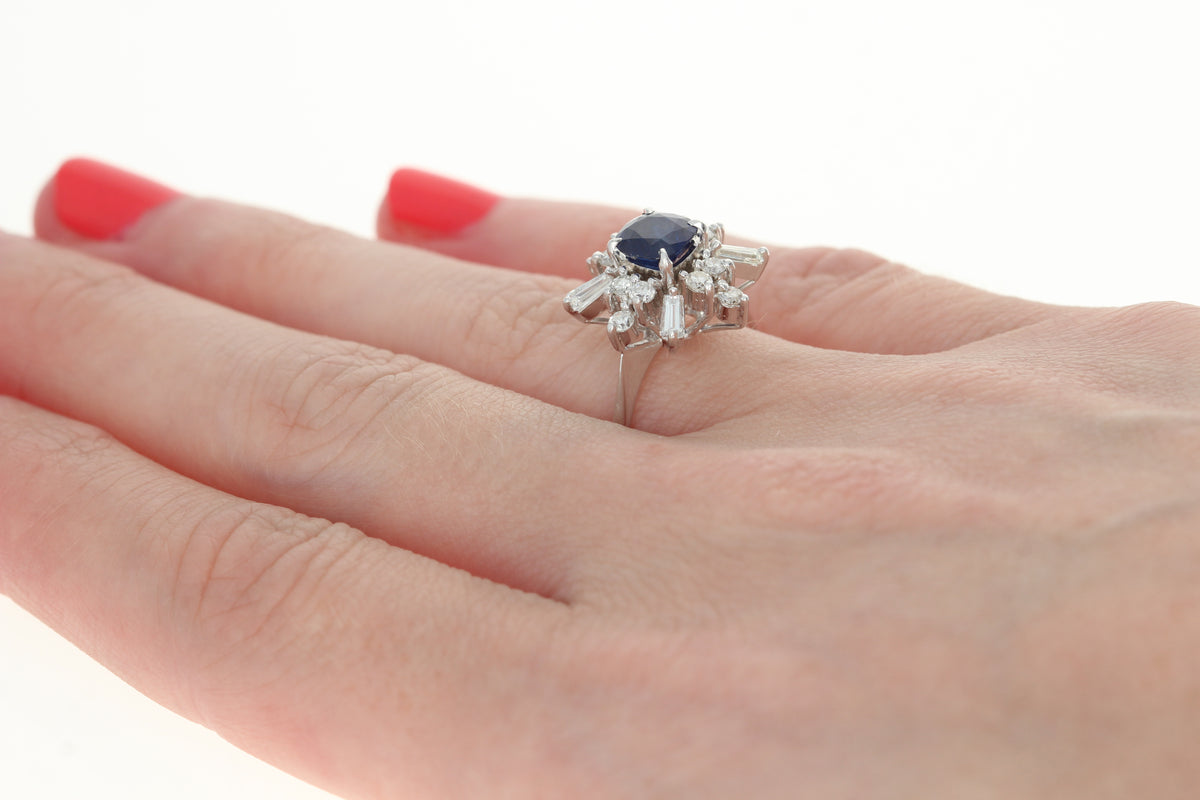 Sapphire & Diamond Ring 1.49ctw