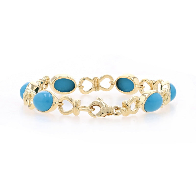 Turquoise Bracelet Yellow Gold