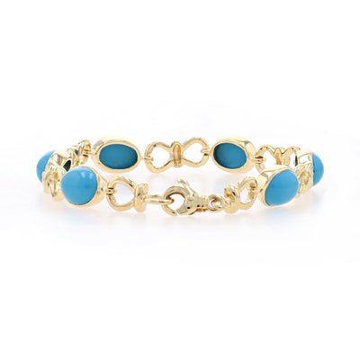 Turquoise Bracelet Yellow Gold