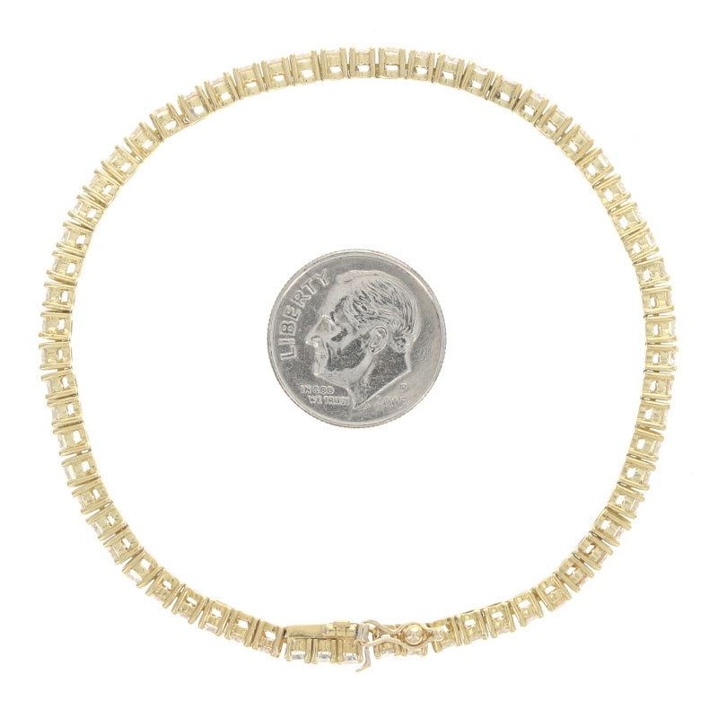 4.48ctw Diamond Bracelet Yellow Gold