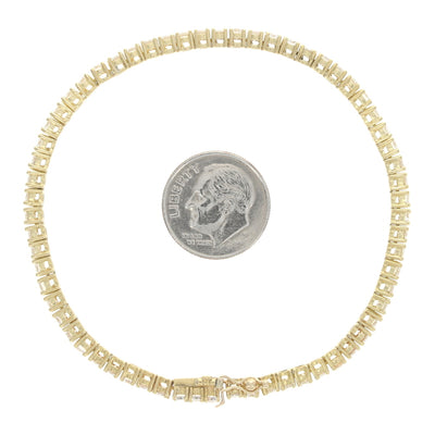 4.48ctw Diamond Bracelet Yellow Gold