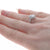 .12ctw Cubic Zirconia and Diamond Ring White Gold