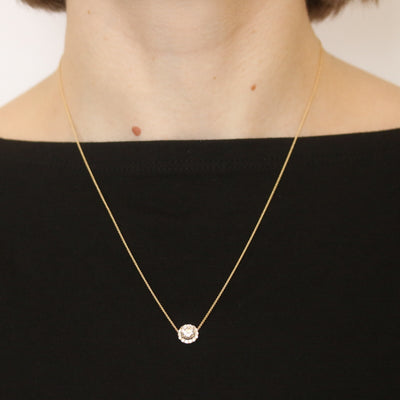 .92ctw Diamond Necklace Yellow Gold