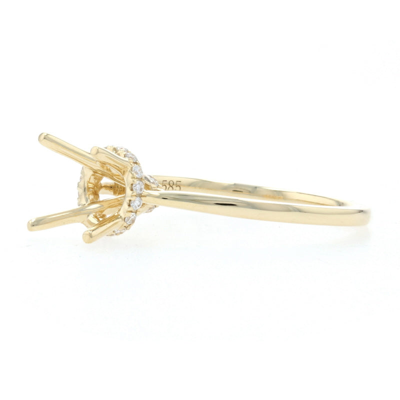Semi-Mount Ring Yellow Gold