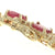 13.65ctw Ruby & Diamond Bracelet Yellow Gold