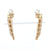 .37ctw Opal & Diamond Earrings Yellow Gold