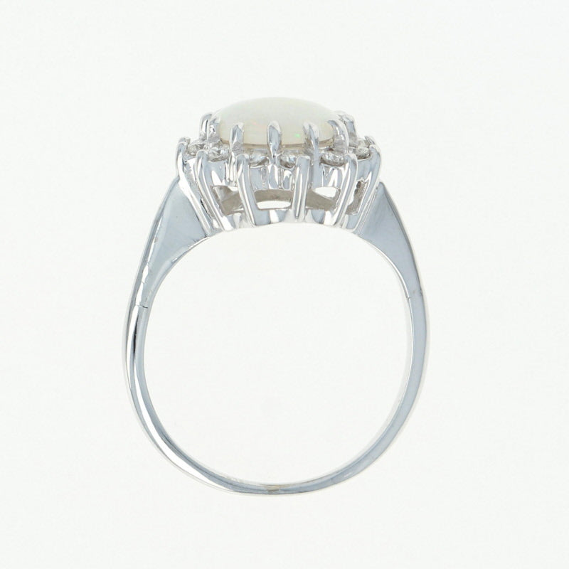 Opal & Diamond Halo Ring 1.46ctw