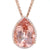 20.35ct Morganite & Diamond Necklace Rose Gold