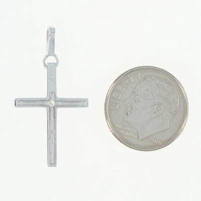 Diamond-Accented Cross Pendant