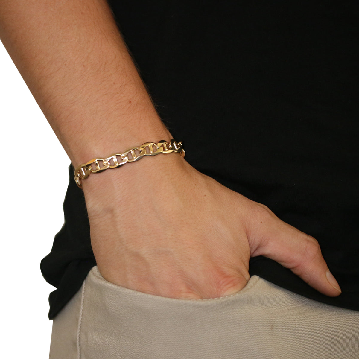 Italian Anchor Chain Men's Bracelet