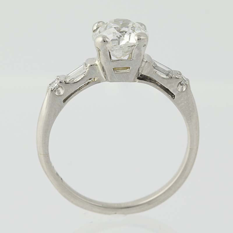 Art Deco Diamond Engagement Ring 1.15ctw