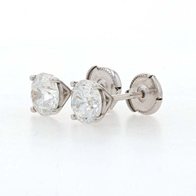 3.03ctw Diamond Earrings White Gold