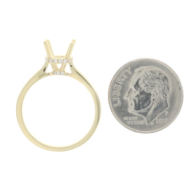 Semi-Mount Ring Yellow Gold