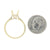 Semi-Mount Ring Yellow Gold