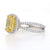 Henri Daussi 4.53ctw Sapphire & Diamond Ring White Gold