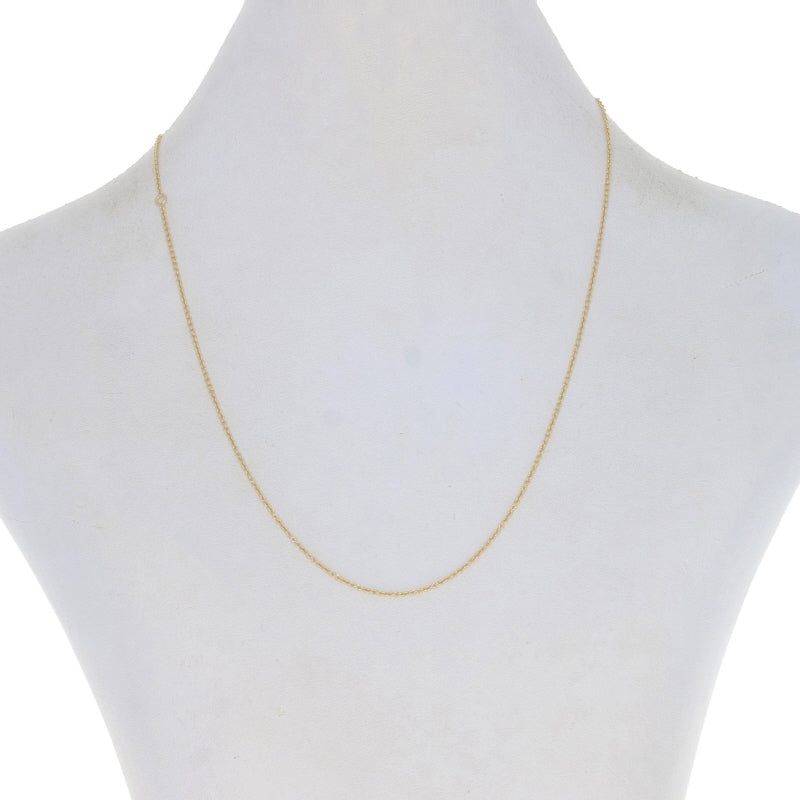 Cable Chain Necklace Yellow Gold
