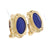 Lapis Lazuli Earrings Yellow Gold