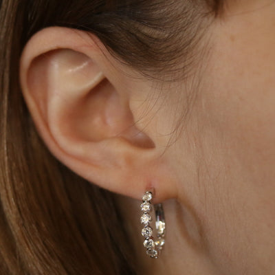 1.49ctw Diamond Earrings White Gold