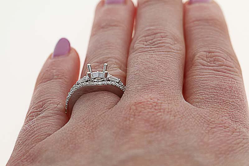 Semi-Mount Engagement Ring  .56ctw