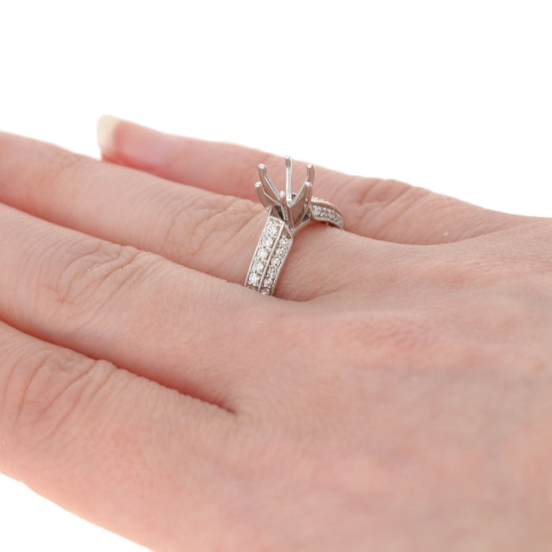 Semi-Mount Solitaire Engagement Ring